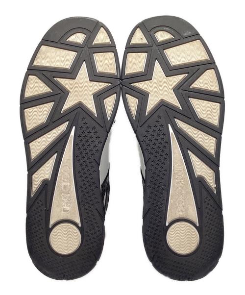 JIMMY CHOO（ジミーチュウ）JIMMY CHOO (ジミーチュウ) HAWAIIクロコ型押しローカットスニーカー ホワイト サイズ:42の古着・服飾アイテム