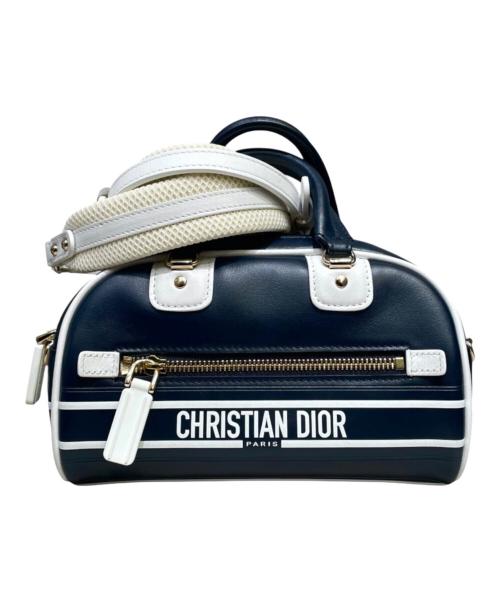 Christian Dior（クリスチャン ディオール）Christian Dior (クリスチャン ディオール) VIBE ヴァイブミニ ショルダーバッグ ネイビー サイズ:ミニの古着・服飾アイテム