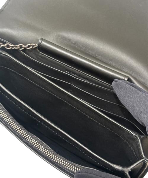 BOTTEGA VENETA（ボッテガベネタ）BOTTEGA VENETA (ボッテガベネタ) イントレチャート チェーンショルダーウォレット ゴールド×ブラック サイズ:-の古着・服飾アイテム