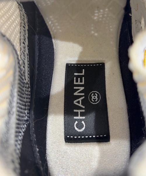 CHANEL（シャネル）CHANEL (シャネル) ソックススニーカー イエロー サイズ:38の古着・服飾アイテム
