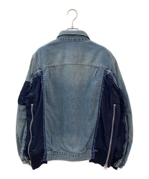 sacai（サカイ）sacai (サカイ) Denim×MA-1 Jacket インディゴ サイズ:1の古着・服飾アイテム