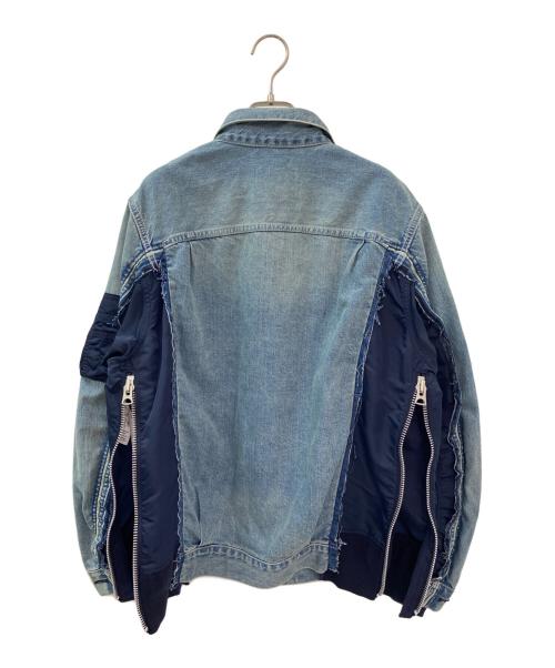 sacai（サカイ）sacai (サカイ) Denim×MA-1 Jacket インディゴ サイズ:1の古着・服飾アイテム