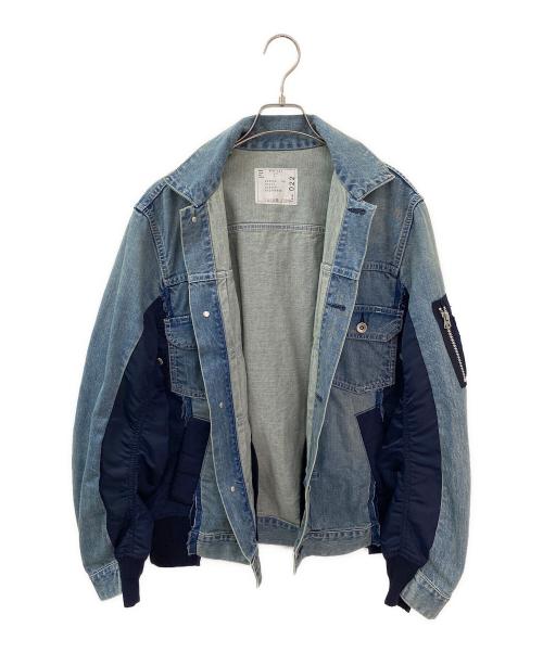 sacai（サカイ）sacai (サカイ) Denim×MA-1 Jacket インディゴ サイズ:1の古着・服飾アイテム