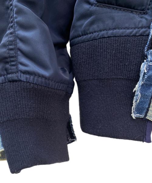 sacai（サカイ）sacai (サカイ) Denim×MA-1 Jacket インディゴ サイズ:1の古着・服飾アイテム