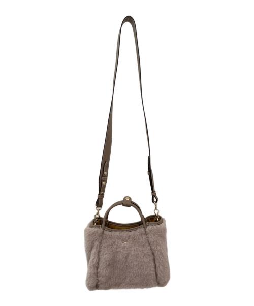 MaxMara（マックスマーラ）MaxMara (マックスマーラ) Tマリン テディベア スモールバッグ グレージュの古着・服飾アイテム