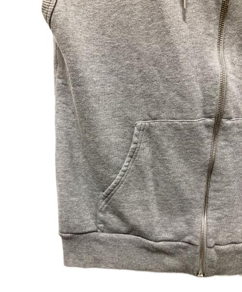 CELINE（セリーヌ）CELINE (セリーヌ) ノースリーブジップパーカー グレー サイズ:Ｍの古着・服飾アイテム