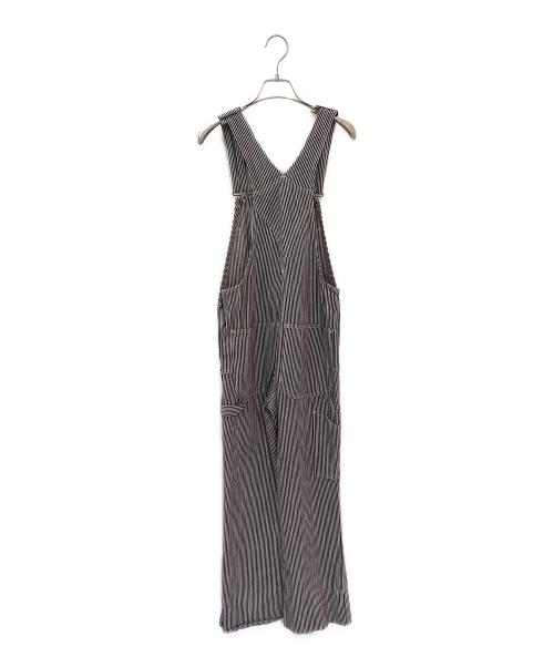 CELINE（セリーヌ）CELINE (セリーヌ) ヒッコリーオールインワン ブラック サイズ:27の古着・服飾アイテム
