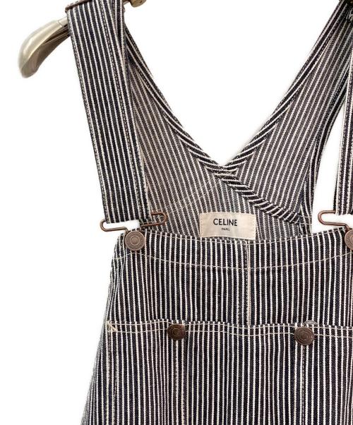 CELINE（セリーヌ）CELINE (セリーヌ) ヒッコリーオールインワン ブラック サイズ:27の古着・服飾アイテム