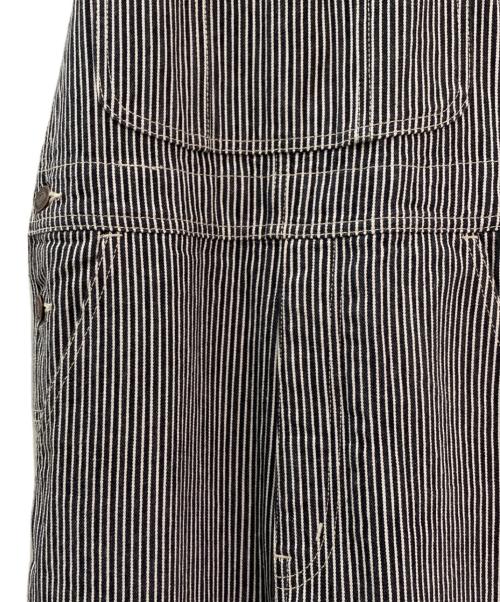 CELINE（セリーヌ）CELINE (セリーヌ) ヒッコリーオールインワン ブラック サイズ:27の古着・服飾アイテム