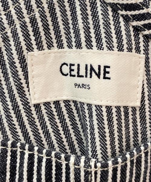 CELINE（セリーヌ）CELINE (セリーヌ) ヒッコリーオールインワン ブラック サイズ:27の古着・服飾アイテム