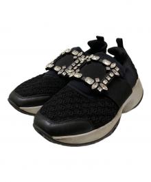 Roger Vivier（ロジェ ヴィヴィエ）の古着「ファブリックスニーカー」｜ブラック