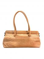 BOTTEGA VENETAボッテガベネタ）の古着「イントレチャート トートバッグ 131670」｜ベージュ