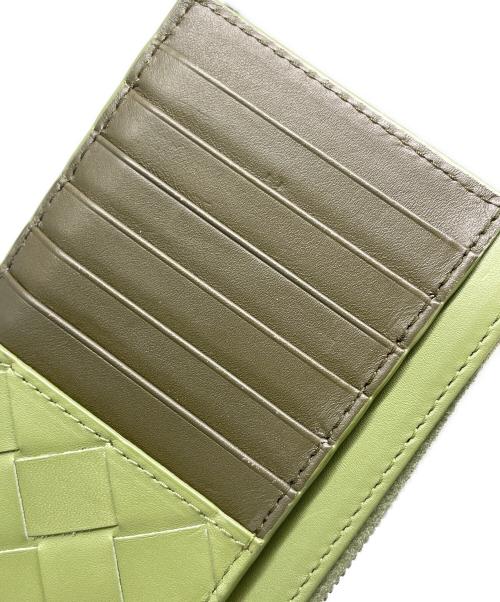 BOTTEGA VENETA（ボッテガベネタ）BOTTEGA VENETA (ボッテガベネタ) 小銭入れカードケース/Intrecciato Long Zip Card Holder グリーンの古着・服飾アイテム