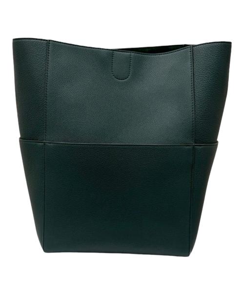 CELINE（セリーヌ）CELINE (セリーヌ) サングル バケット ショルダーバッグ ミディアム グリーン サイズ:ミディアムの古着・服飾アイテム