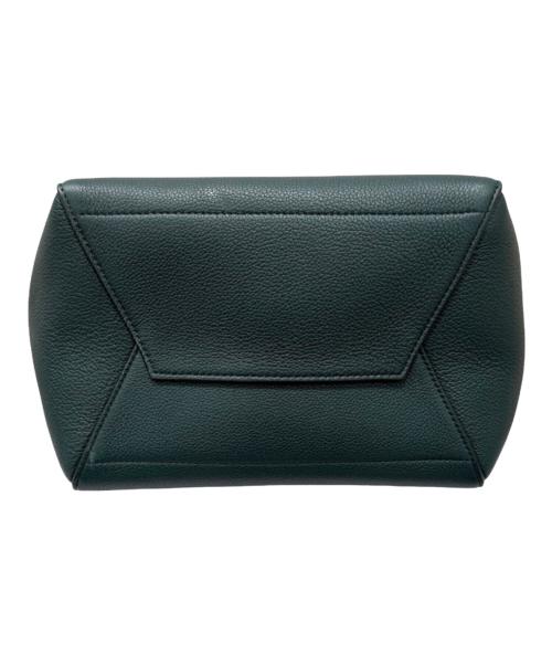 CELINE（セリーヌ）CELINE (セリーヌ) サングル バケット ショルダーバッグ ミディアム グリーン サイズ:ミディアムの古着・服飾アイテム
