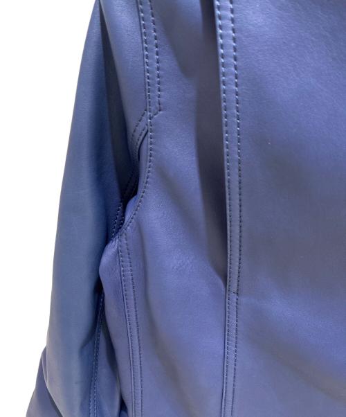 LOEWE（ロエベ）LOEWE (ロエベ) Leather Double-Breasted Biker Jacket/レザーダブルライダースジャケット/H1158140NU ブルー サイズ:Mの古着・服飾アイテム