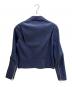 LOEWE (ロエベ) Leather Double-Breasted Biker Jacket/レザーダブルライダースジャケット/H1158140NU ブルー サイズ:M：200000円