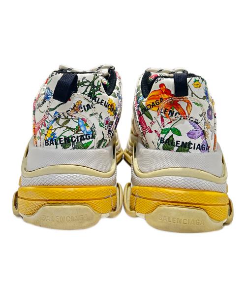 BALENCIAGA（バレンシアガ）BALENCIAGA GUCCI The Hacker Project Triple S Floral Print Sneakers/ザ・ハッカープロジェクト トリプル S フローラプリント/681068 ホワイト サイズ:USA10の古着・服飾アイテム