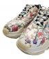 中古・古着 BALENCIAGA GUCCI The Hacker Project Triple S Floral Print Sneakers/ザ・ハッカープロジェクト トリプル S フローラプリント/681068 ホワイト サイズ:USA10：60000円