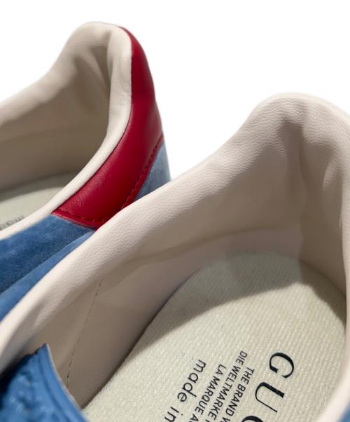 adidas（アディダス）adidas (アディダス) GUCCI (グッチ) Gazelle Low-Top Sneakers/ガゼル ローカットスニーカー/HQ8851 ブルー サイズ:28.5の古着・服飾アイテム