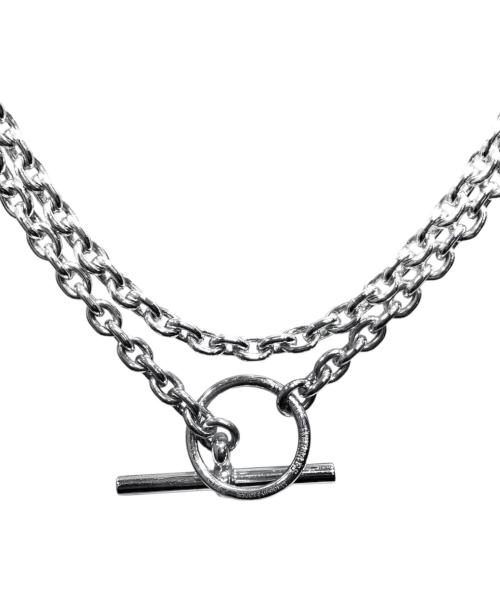 HERMES（エルメス）HERMES (エルメス) Echappé エシャペ LG/ロングサイズ  シルバー サイズ:LG/ロングサイズの古着・服飾アイテム