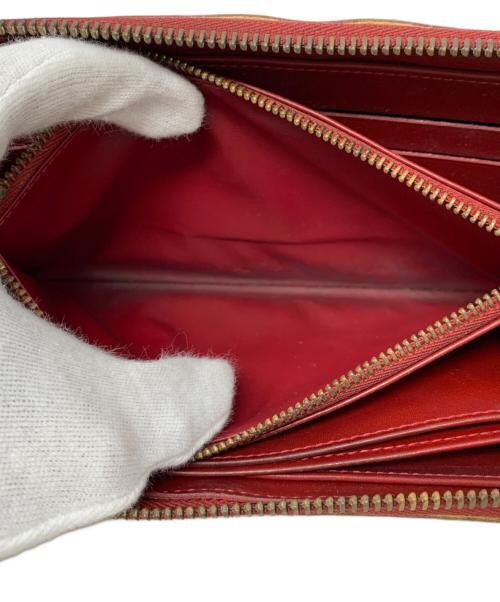 LOUIS VUITTON（ルイ ヴィトン）LOUIS VUITTON (ルイ ヴィトン) LOUIS VUITTON モノグラム・ヴェルニ ジッピー ウォレット ラウンドファスナー長財布 レッドの古着・服飾アイテム