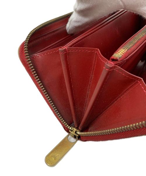 LOUIS VUITTON（ルイ ヴィトン）LOUIS VUITTON (ルイ ヴィトン) LOUIS VUITTON モノグラム・ヴェルニ ジッピー ウォレット ラウンドファスナー長財布 レッドの古着・服飾アイテム
