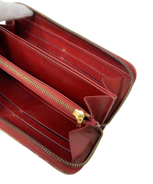 LOUIS VUITTON（ルイ ヴィトン）LOUIS VUITTON (ルイ ヴィトン) LOUIS VUITTON モノグラム・ヴェルニ ジッピー ウォレット ラウンドファスナー長財布 レッドの古着・服飾アイテム