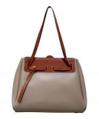 LOEWEロエベ）の古着「LazoShopperトートバッグ」｜ベージュ×ブラウン