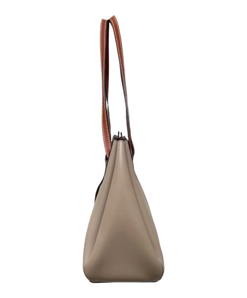 LOEWE（ロエベ）LOEWE (ロエベ) LazoShopperトートバッグ ベージュ×ブラウンの古着・服飾アイテム