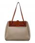 LOEWE (ロエベ) LazoShopperトートバッグ ベージュ×ブラウン：70000円