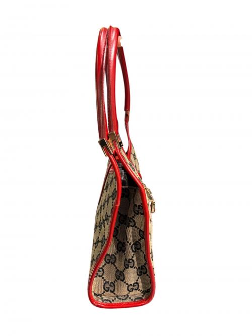 GUCCI（グッチ）GUCCI (グッチ) ジャッキー ハンドバッグ レッド サイズ:-の古着・服飾アイテム
