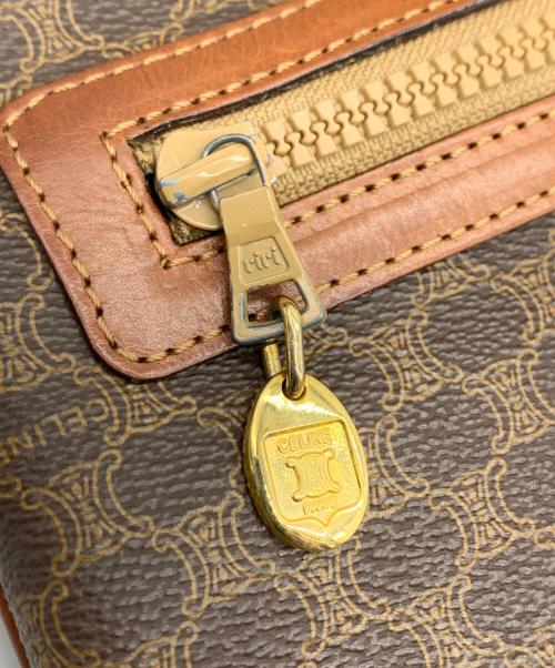 CELINE（セリーヌ）CELINE (セリーヌ) クラッチバッグ　マカダム ブラウンの古着・服飾アイテム