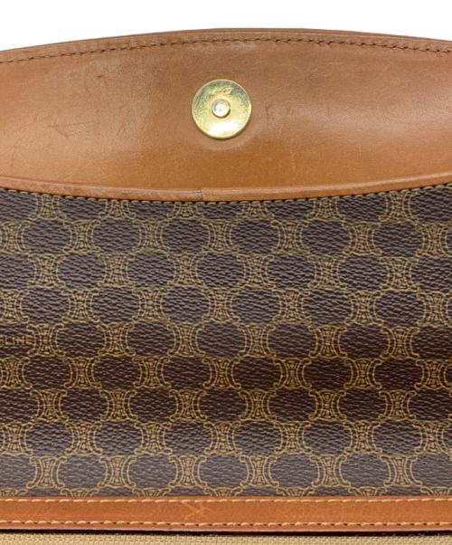 CELINE（セリーヌ）CELINE (セリーヌ) クラッチバッグ　マカダム ブラウンの古着・服飾アイテム