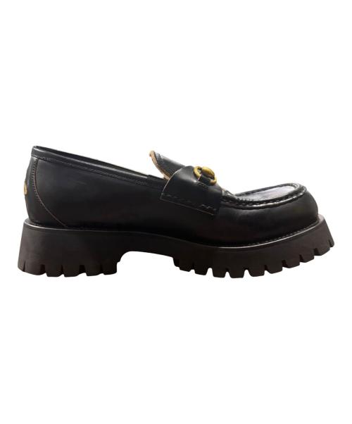 GUCCI（グッチ）GUCCI (グッチ) ホースビットローファー ブラック サイズ:9の古着・服飾アイテム