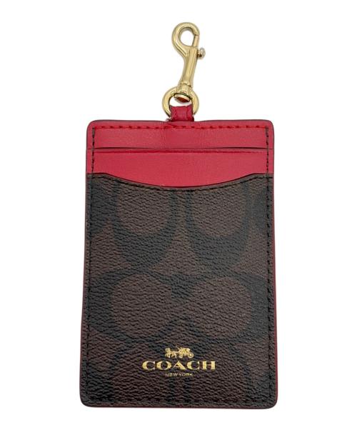COACH（コーチ）COACH (コーチ) カードケース レッドの古着・服飾アイテム