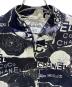 中古・古着 CHANEL (シャネル) All-Over Graphic Bomber Jacket/総柄グラフィックボンバーブルゾン/P63238V48727 ネイビー サイズ:34：450000円