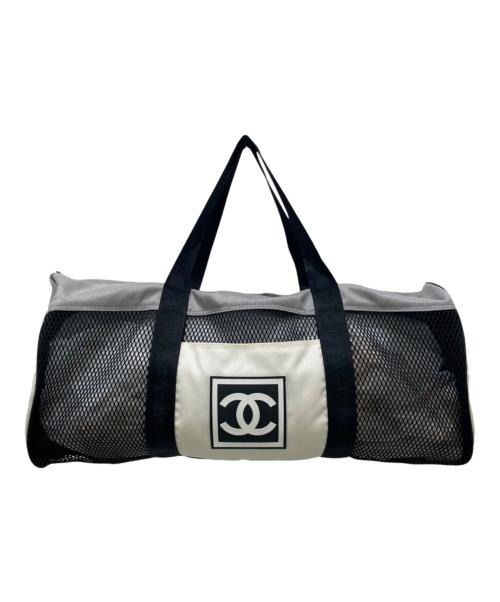 CHANEL（シャネル）CHANEL (シャネル) スポーツライン ココマーク メッシュボストンバッグ ブラックの古着・服飾アイテム