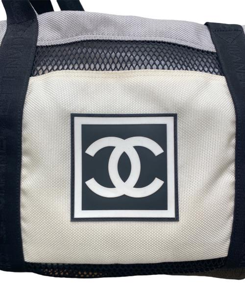 CHANEL（シャネル）CHANEL (シャネル) スポーツライン ココマーク メッシュボストンバッグ ブラックの古着・服飾アイテム