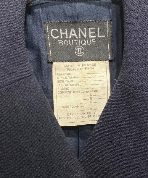 CHANEL（シャネル）CHANEL (シャネル) ヴィンテージココボタン フレアセットアップ ブラック サイズ:表記不明の古着・服飾アイテム