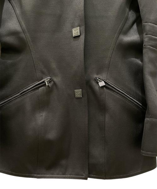 CHANEL（シャネル）CHANEL (シャネル) ココマークボタン ジャケット ブラック サイズ:34の古着・服飾アイテム