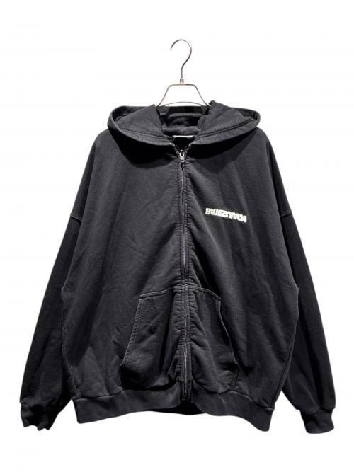 BALENCIAGA（バレンシアガ）BALENCIAGA (バレンシアガ) Wide Zip Up Hoodie ブラック サイズ:ｌの古着・服飾アイテム