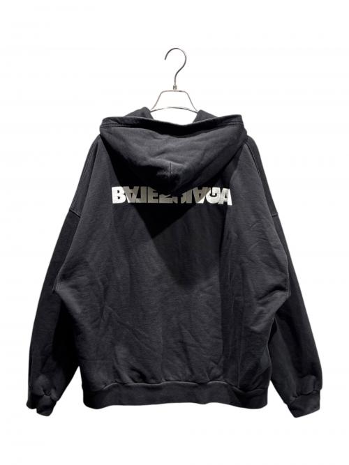 BALENCIAGA（バレンシアガ）BALENCIAGA (バレンシアガ) Wide Zip Up Hoodie ブラック サイズ:ｌの古着・服飾アイテム