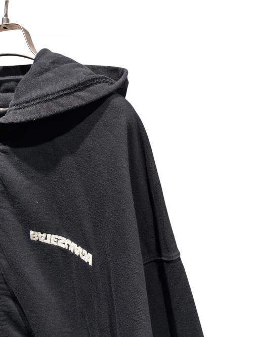 BALENCIAGA（バレンシアガ）BALENCIAGA (バレンシアガ) Wide Zip Up Hoodie ブラック サイズ:ｌの古着・服飾アイテム
