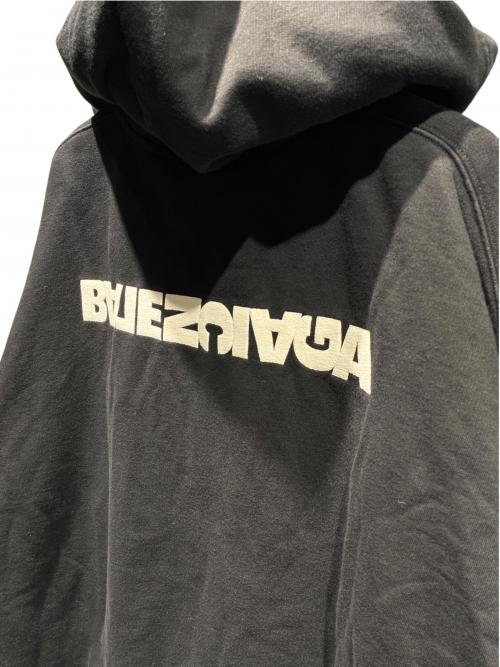 BALENCIAGA（バレンシアガ）BALENCIAGA (バレンシアガ) Wide Zip Up Hoodie ブラック サイズ:ｌの古着・服飾アイテム