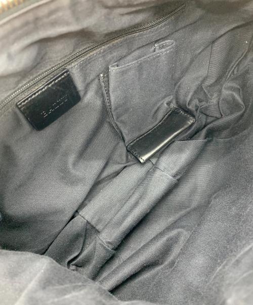 BALLY（バリー）BALLY (バリー) ハーフムーン型レザーショルダーバッグ ブラックの古着・服飾アイテム