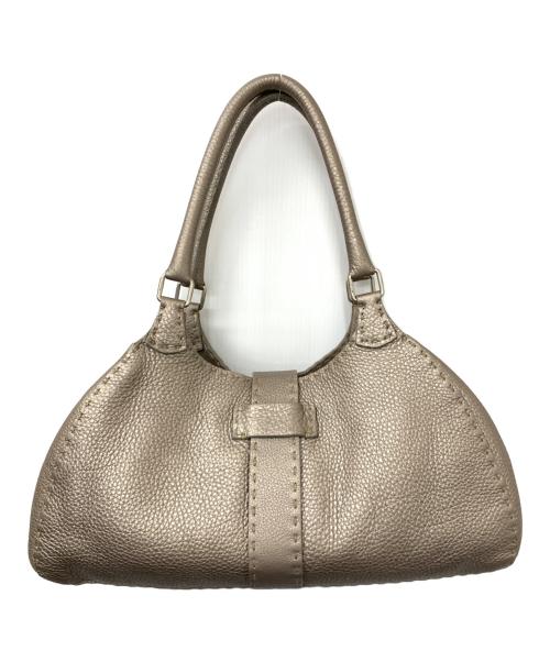 FENDI（フェンディ）FENDI (フェンディ) ショルダーバッグ ブロンズの古着・服飾アイテム