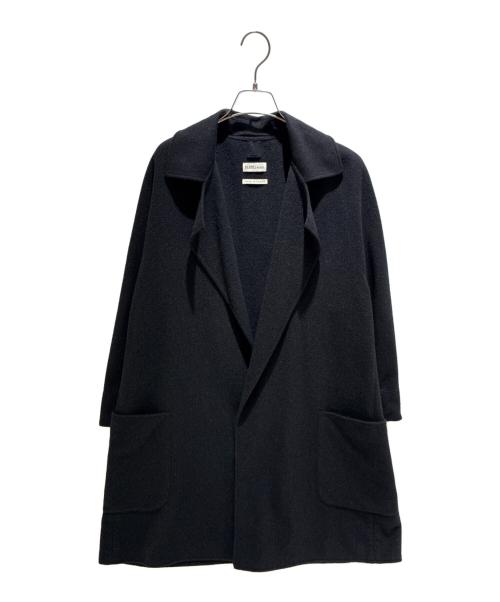 HERMES（エルメス）HERMES (エルメス) カシミヤレイヤードコート ブラック サイズ:40の古着・服飾アイテム
