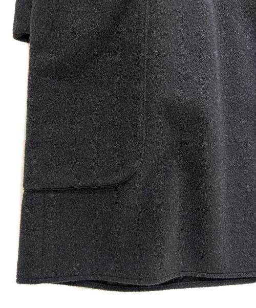 HERMES（エルメス）HERMES (エルメス) カシミヤレイヤードコート ブラック サイズ:40の古着・服飾アイテム