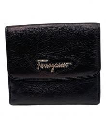 Salvatore Ferragamo（サルヴァトーレ フェラガモ）の古着「2つ折り財布」｜ブラック